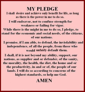 particular party pledge 