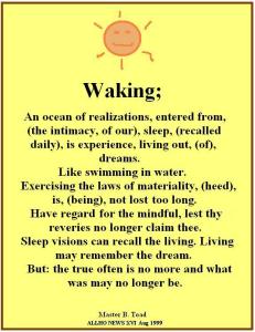 waking  